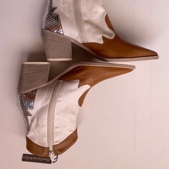 LAURA BELLARIVA Frida Leather TEX Cowboy Boots - Picture 5 of 9